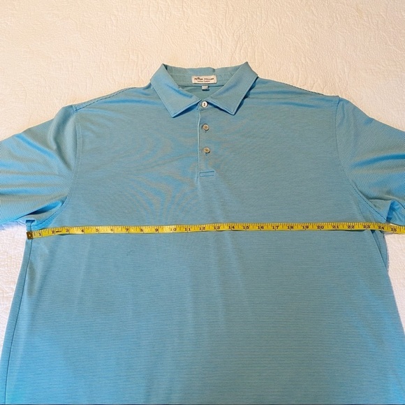 Peter Millar Summer Comfort Stripe Golf Polo Shirt - XL - Picture 7 of 9